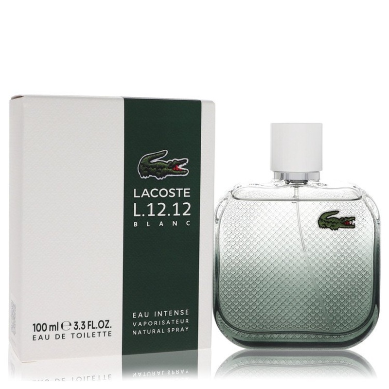 Lacoste Eau De Lacoste L.12.12 Blanc Intense By Lacoste Cologne 3.3 Oz Edt Intense Spray For Men - Box