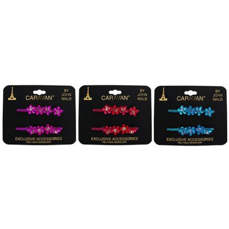 Caravan Mini Pearl Bobby Pin in Pair Model No. 6072/2 (Assorted Colors)