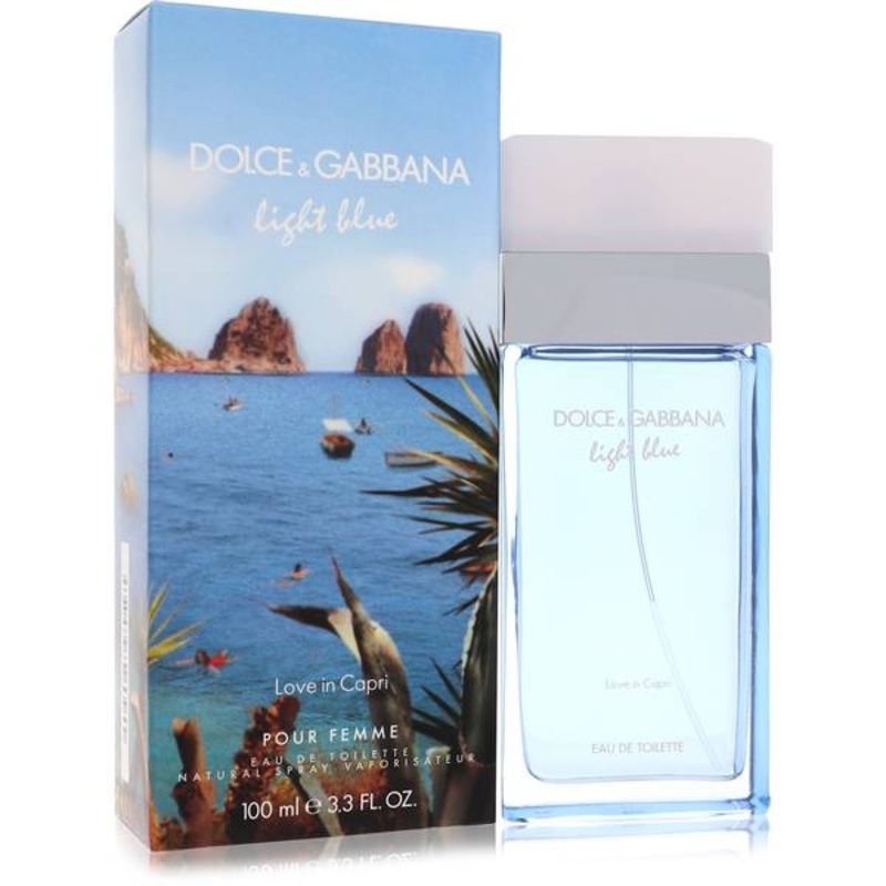 Light Blue Love In Capri Perfume By Dolce & Gabbana 3.4 OZ Eau De Toilette for Women