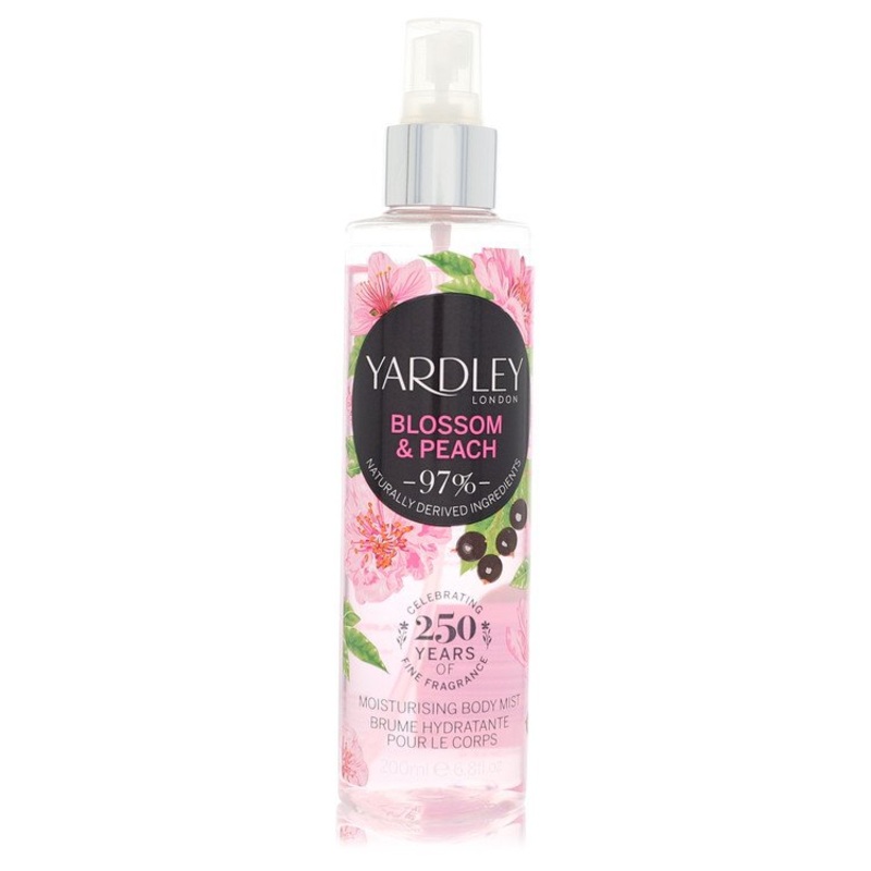 Yardley Blossom & Peach by Yardley London Moisturizing Body Mist 6.8 oz for Women - Premium Designer Fragrance
