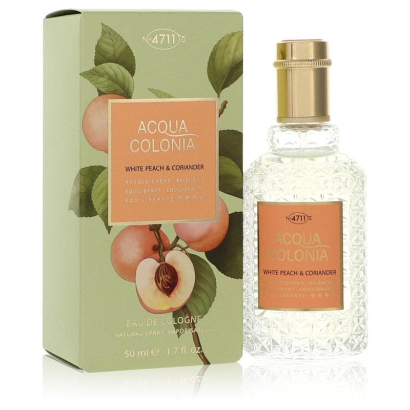 4711 Acqua Colonia White Peach & Coriander by 4711 For Women Eau De Cologne Spray (Unisex) 1.7 oz