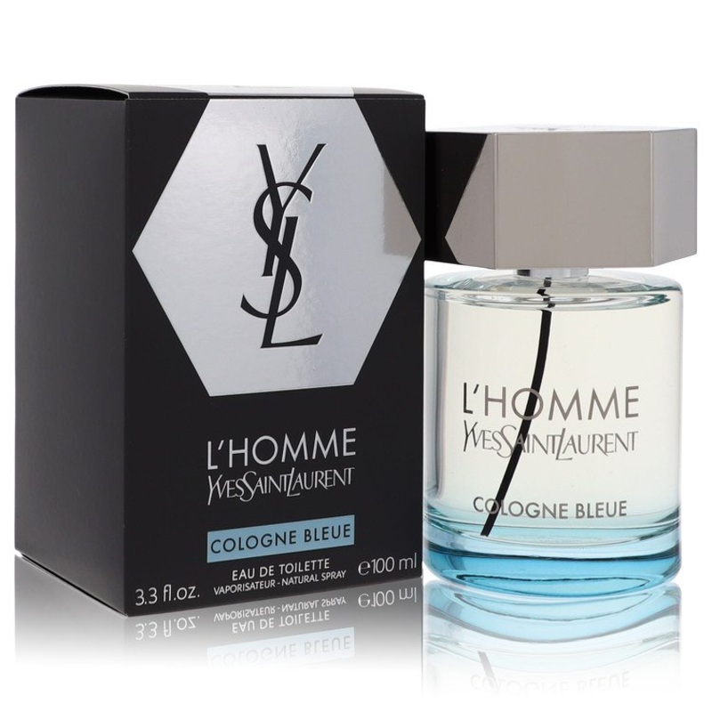 L'Homme Cologne Bleue Yves Saunt Laurent By Yves Saint Laurent 3.3 Oz Eau De Toilette Spray For Men In Box