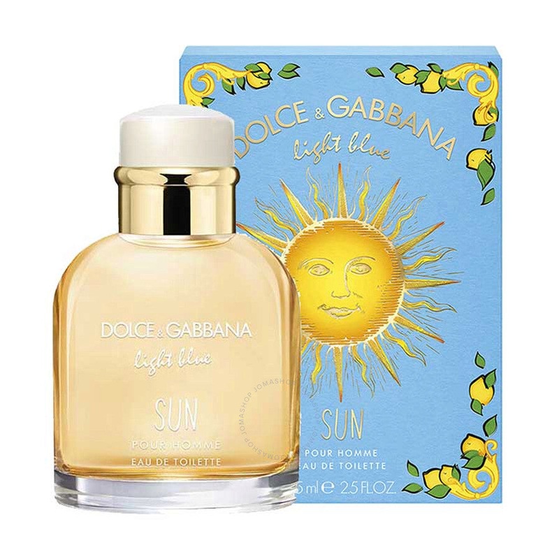 Light Blue Sun Cologne By Dolce & Gabbana 2.5 OZ Eau De Toilette for Men