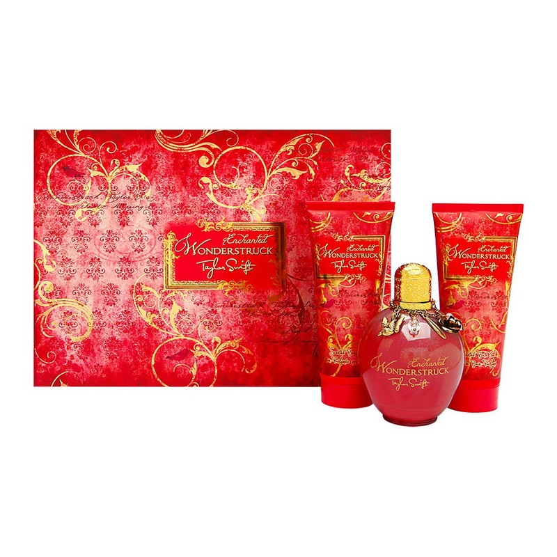 Taylor Swift Wonderstruck Enchanted 3PCS Gift Set - 100ML EDP Spray + 100ML Scented Body Lotion + 100ML Scented Bath Gel (Women)