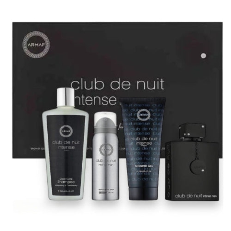 Armaf Club De Nuit Intense 4 Piece Gift Set 4 Piece Gift Set With 3.6 Oz EDT