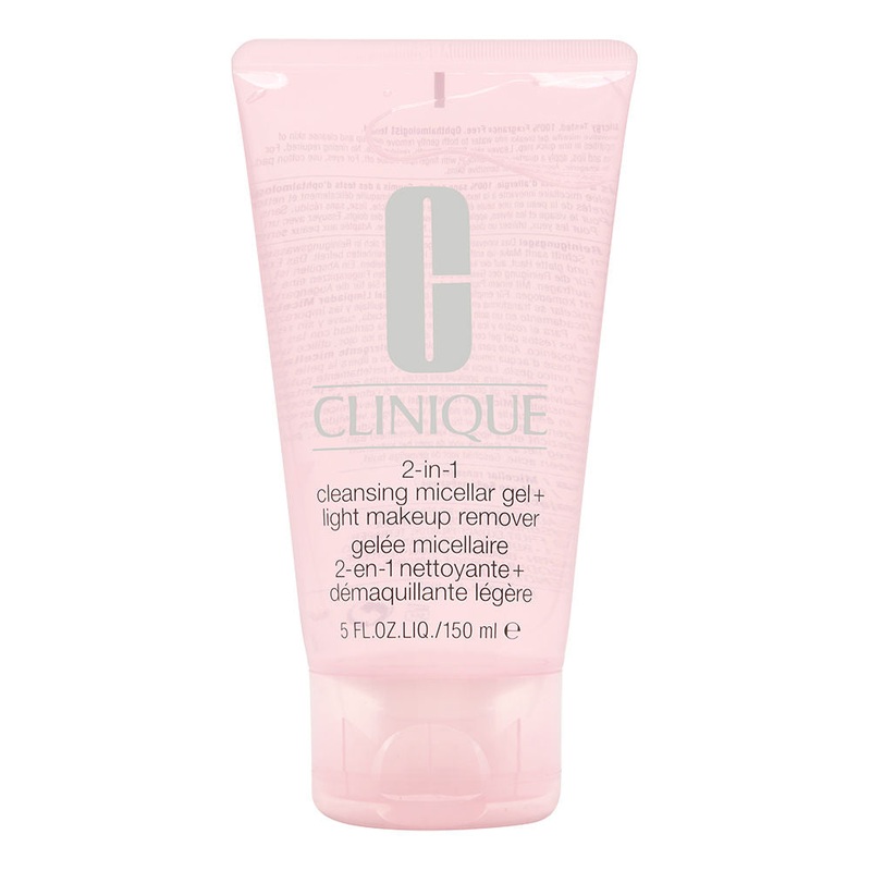 Clinique 2-in-1 Cleansing Micellar Gel + Light Makeup Remover 150ml/5oz