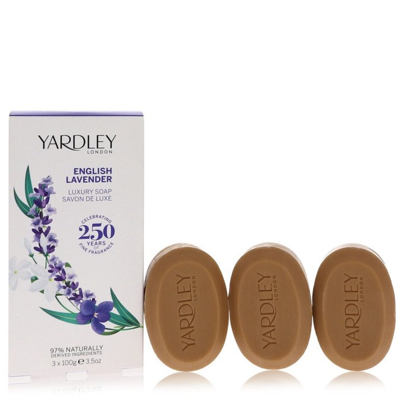 English Lavender by Yardley London 3 x 3.5 oz Soap 3.5 oz for Women - Premium Designer Fragrance