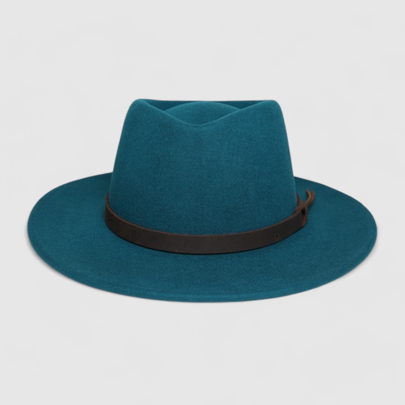 Chokore Vintage Emerald Fedora Hat (Dark Green)