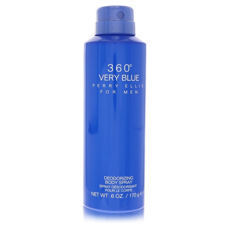 Perry Ellis 360 Very Blue by Perry Ellis Body Spray (unboxed) 6.8 oz for Men - Premium Designer Fragrance