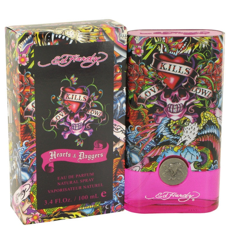 Ed Hardy Hearts & Daggers by Christian Audigier For Women Eau De Parfum Spray 3.4 oz
