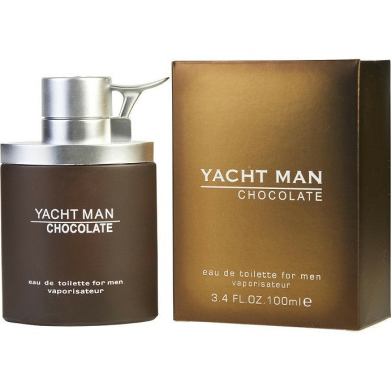 Yacht Man Chocolate by Myrurgia 3.4 Oz. Eau De Toilette For Men