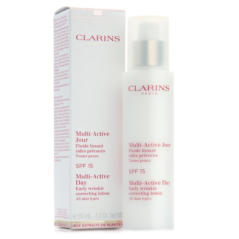 Clarins Multi-Active Day Early Wrinkle Correcting Lotion SPF 15 (All Skin Types) by Clarins 1.7 Oz. Correcting Lotion For Unisex