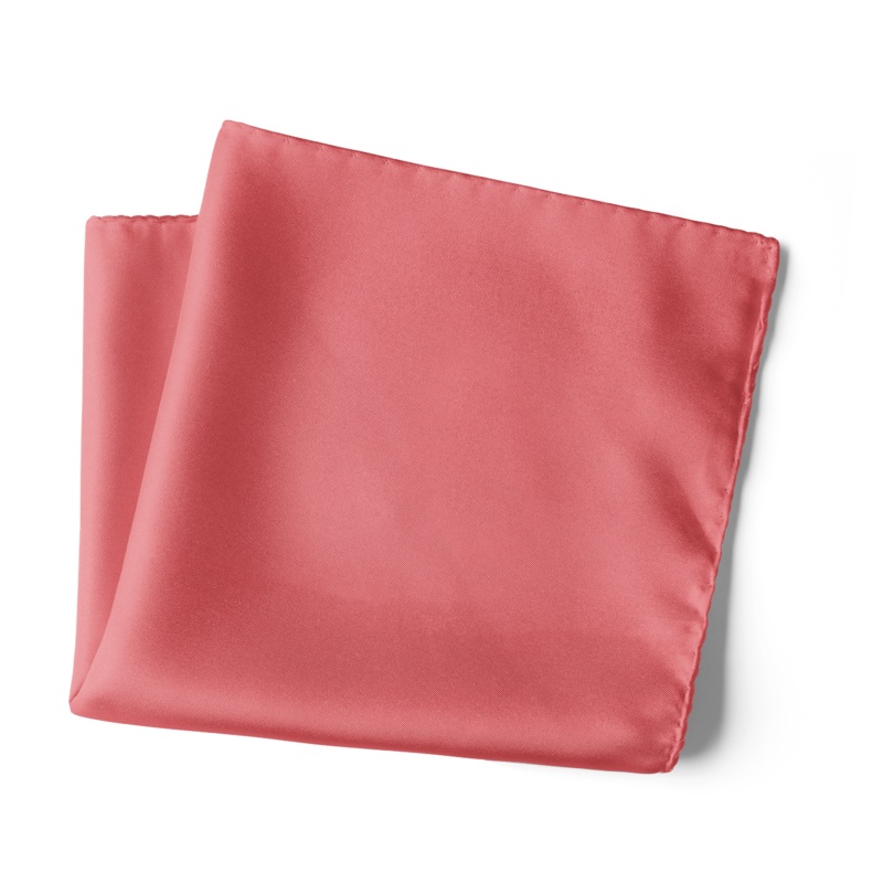 Chokore Old Rose Pure Silk Pocket Square, from the Solids Line 13.513.5