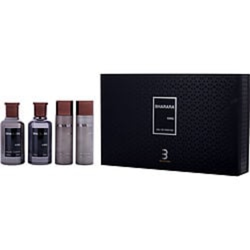 Bharara King 4Pcset 3.4 Oz Eau De Parfum Spray / 3.4 Oz Asb / 5 Oz Sg / 5 Oz Bl By Bharara Beauty For Men