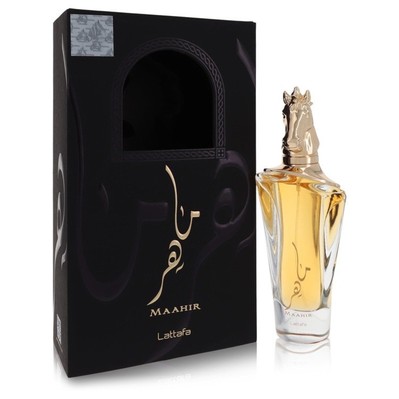 Lattafa Maahir by Lattafa Eau De Parfum Spray (Unisex) 3.4 oz for Women - Premium Designer Fragrance