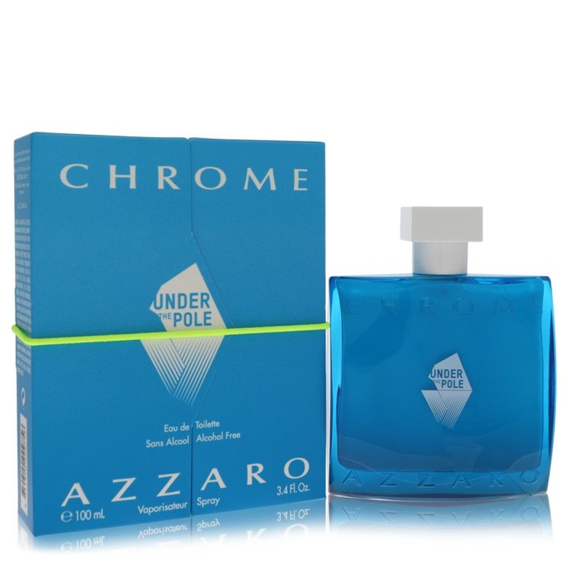 Chrome Under The Pole by Azzaro For Men Eau De Toilette Spray (Alcohol Free) 3.4 oz