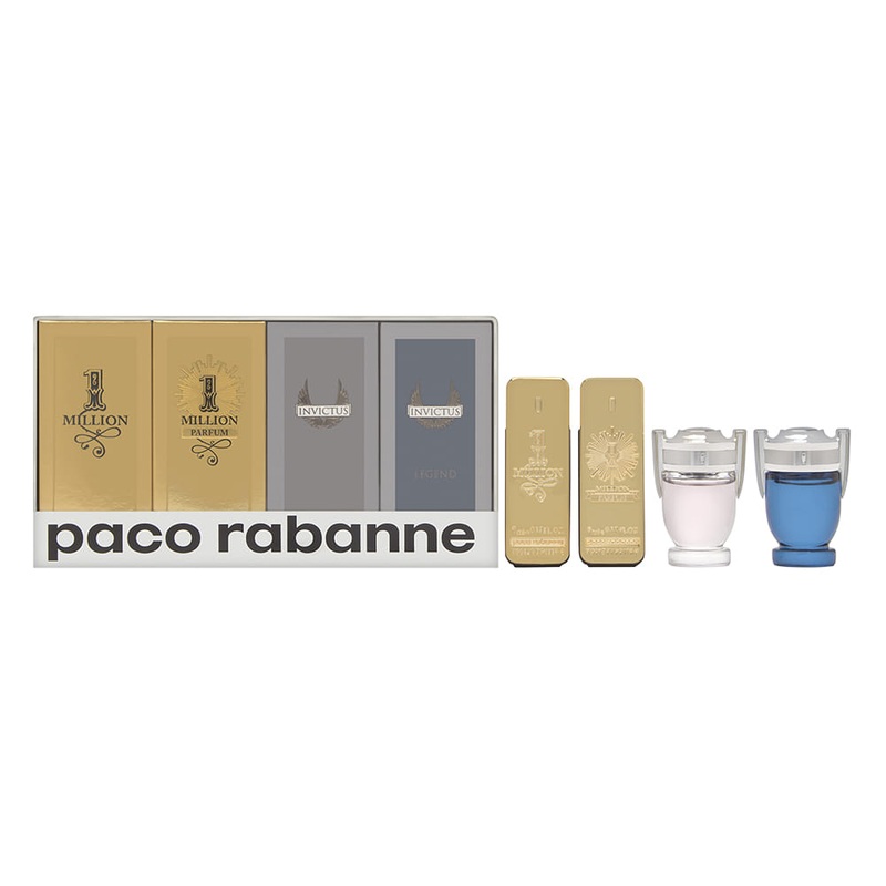 Paco Rabanne Miniature Collection Set for Men 4 Piece Set