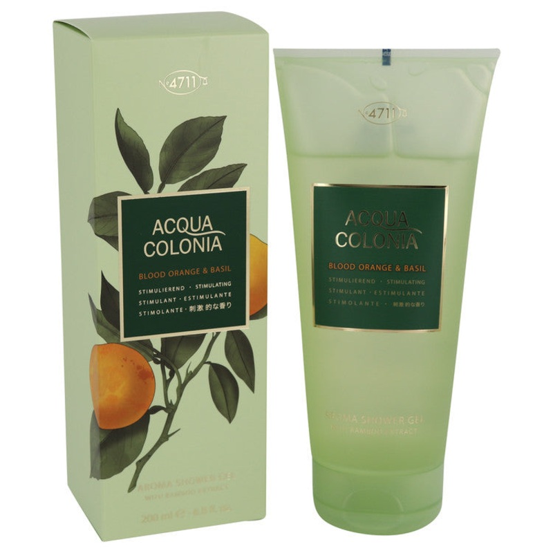 4711 Acqua Colonia Blood Orange & Basil by 4711 For Women Shower Gel 6.8 oz