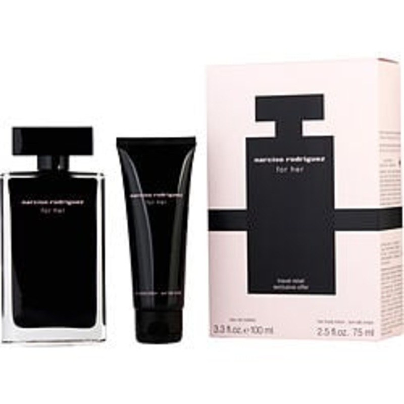 Narciso Rodriguez 2 Pc Set EDT Spray 3.3, B/L 2.5 - Travel Perfume by Narciso Rodriguez for Women