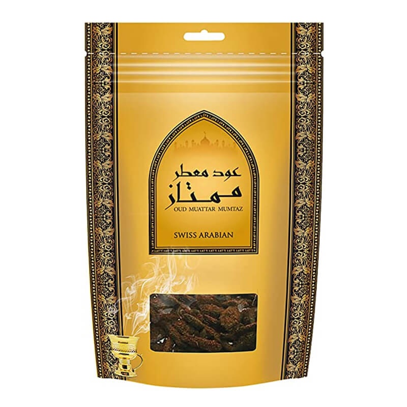 Swiss Arabian Oudh Muattar Mumtaz Incense 250 Grams (Unisex)