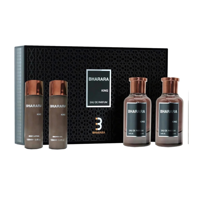 Bharara King EDP Gift Set (4PC) 100mL + 150mL Shower Gel + 150mL Body Lotion + 100mL After Shave
