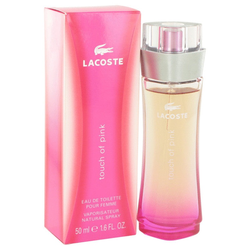 Touch of Pink by Lacoste For Women Eau De Toilette Spray 1.6 oz