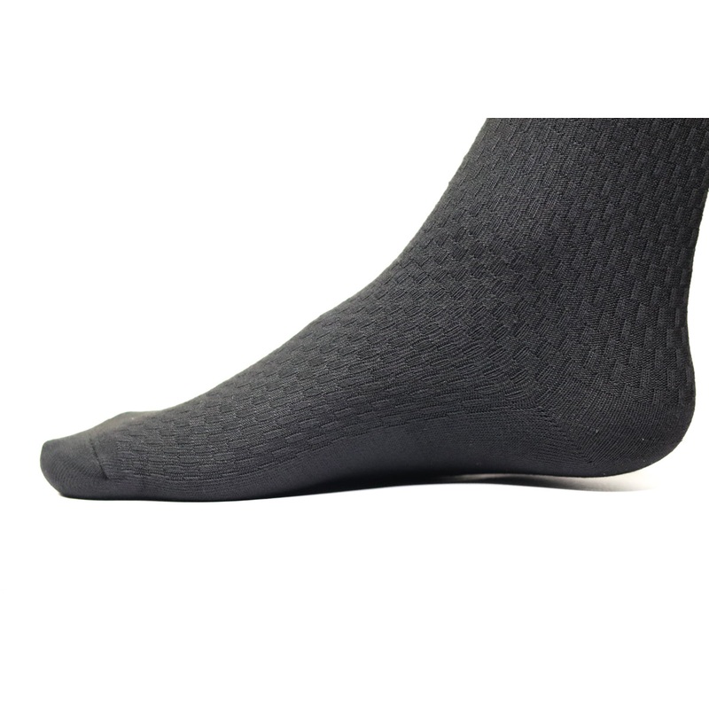 Chokore Dark Grey Double Needle Bamboo Socks