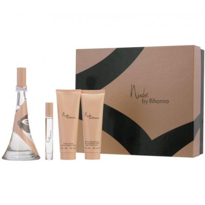 Rihanna Nude 4 Piece Gift Set 4 Piece Gift Set With 3.4 Oz