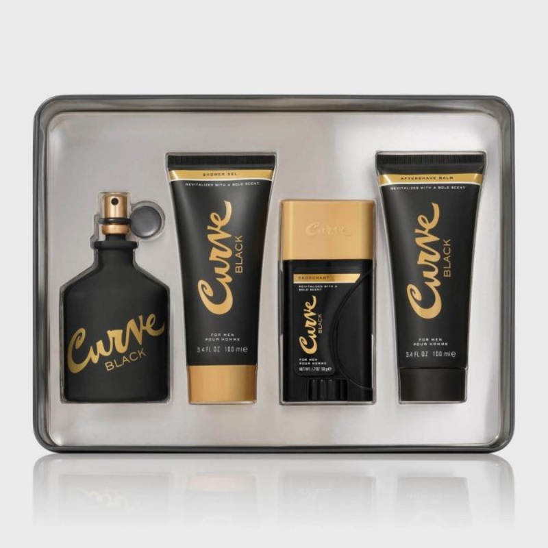 Curve Black 4 Piece Set by Liz Claiborne for Men