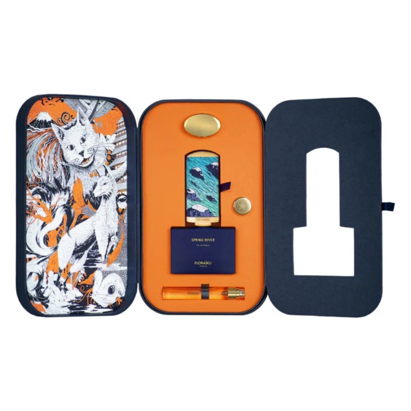 Floraiku Paris Spring River Eau De Parfum 1.6 oz / 50 ml + 10 ml + Purse Spray Coffret