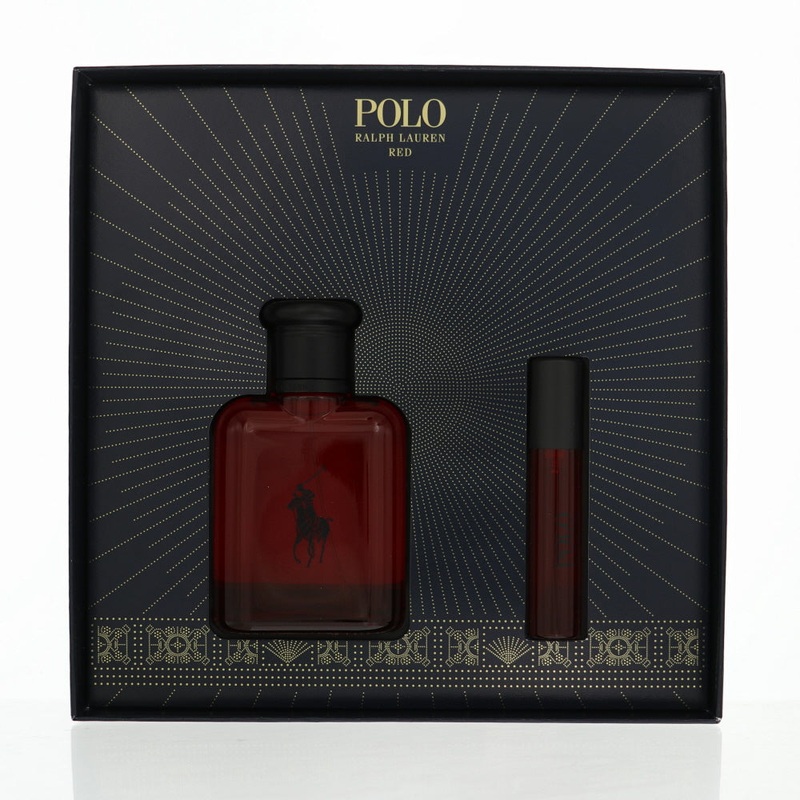 Polo Red By Ralph Lauren Cologne 2 Piece Gift Set - 2.5 Oz Edt Spray, 0.34 Oz Edt Spray For Men - Gift Set
