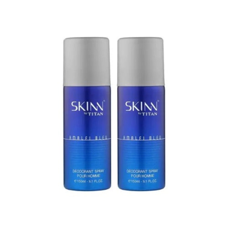 Titan Skinn Amalfi Blue Deodorant For Men 150ml Pack of 2