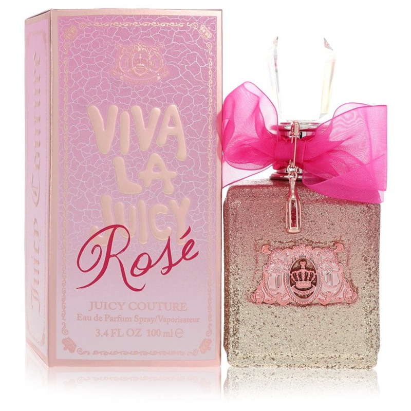 Viva La Juicy Rose by Juicy Couture Eau De Parfum Spray 3.4 oz for Women - Premium Designer Fragrance