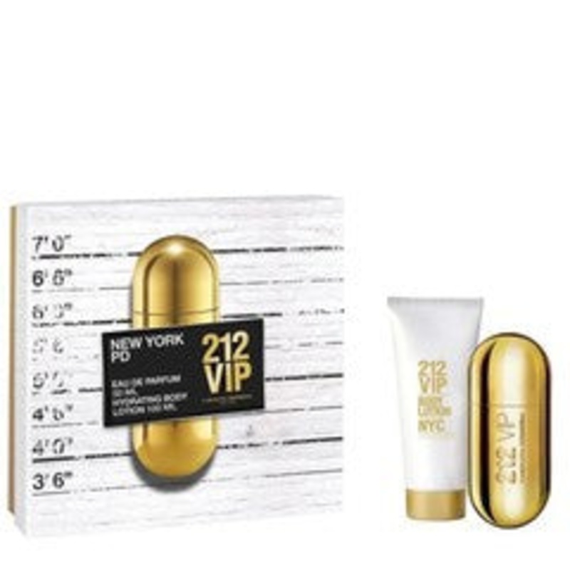 212 VIP Gift Set by Carolina Herrera 2 Piece Gift Set: 1.7 oz Eau de Parfum Spray + 3.4 oz Body Lotion for Women