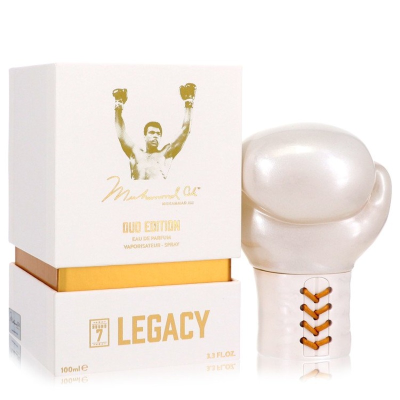 Muhammad Ali Legacy Round 7 by Muhammad Ali Eau De Parfum Spray (Oud Edition) 3.3 oz for Men - Premium Designer Fragrance