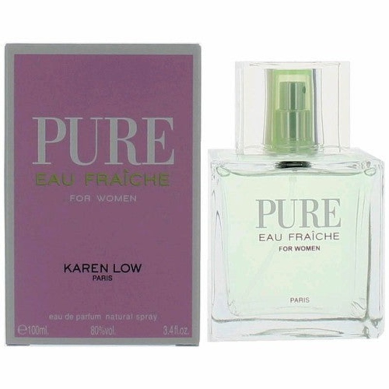 Pure Eau Fraiche by Karen Low 3.4 Oz. Eau De Parfum For Women