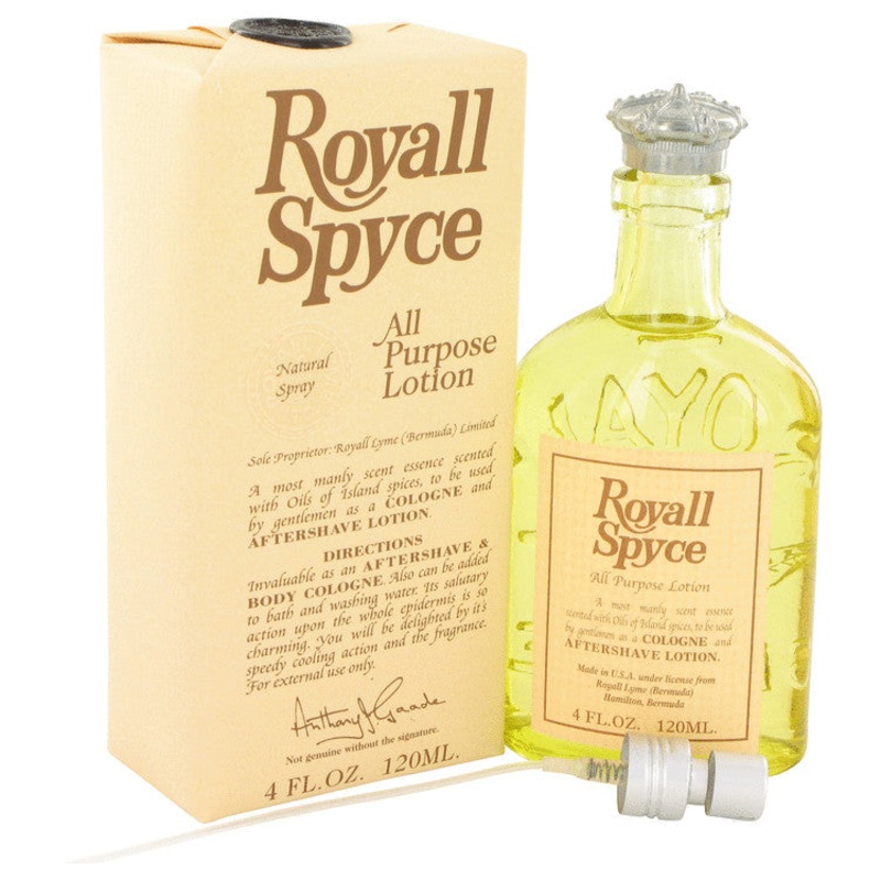 Royall Spyce by Royall Fragrances For Men All Purpose Lotion / Cologne 4 oz