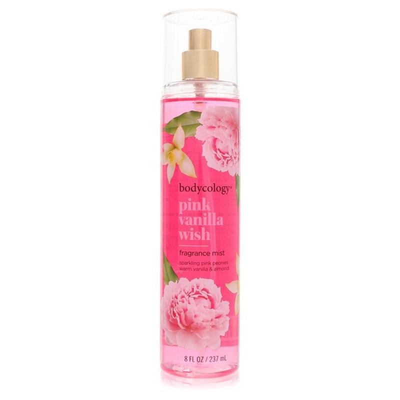 Bodycology Pink Vanilla Wish by Bodycology Fragrance Mist Spray 8 oz for Women - Premium Designer Fragrance