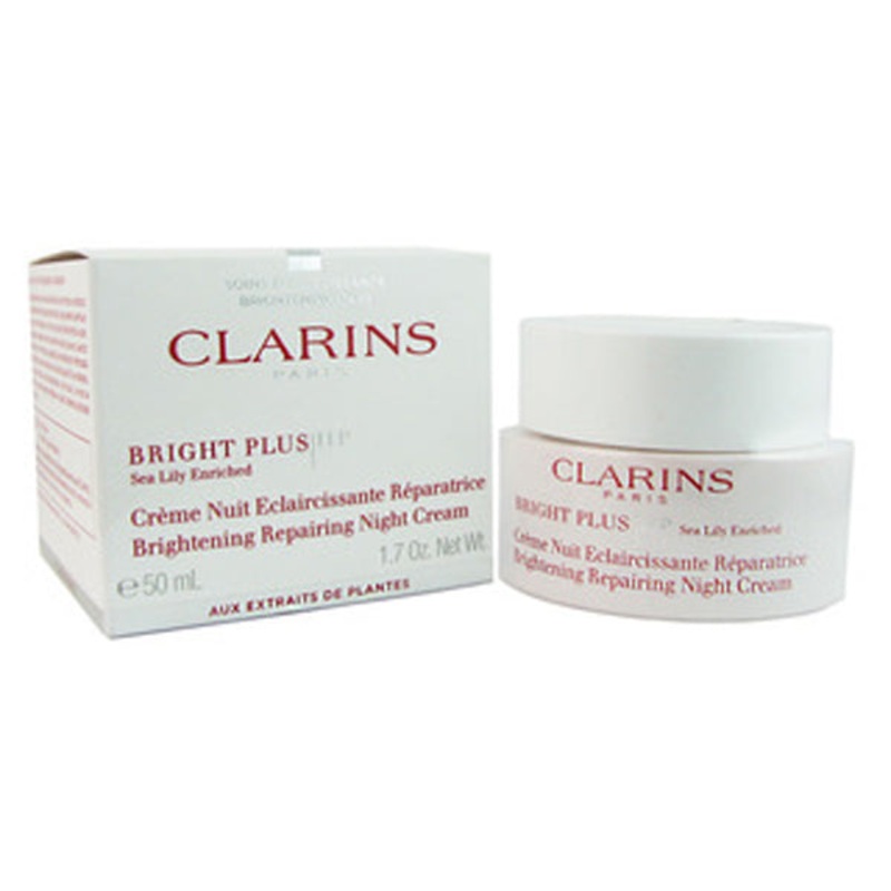 Clarins Bright Plus HP Brightening Repairing Night Cream by Clarins 1.7 Oz. Hand And Body Cream For Women