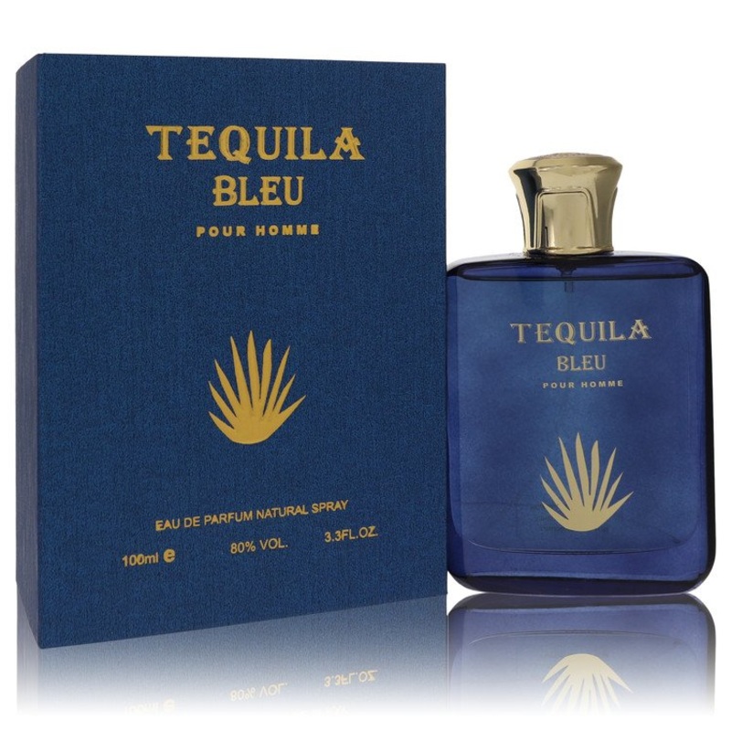 Tequila Pour Homme Bleu by Tequila Perfumes For Men Eau De Parfum Spray 3.3 oz