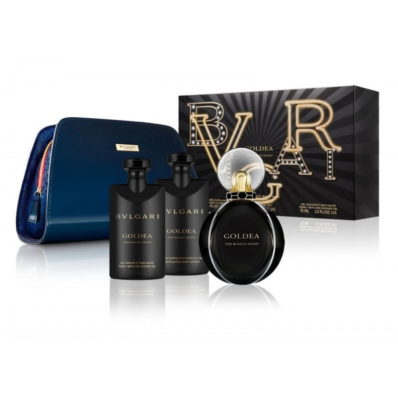 Bvlgari Goldea The Roman Night Perfume 4 Piece Gift Set For Women