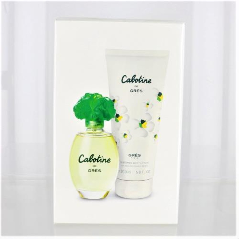Cabotine By Parfums Gres Perfume 2 Piece Gift Set - 3.4 Oz Edt Spray For Women - Gift Set