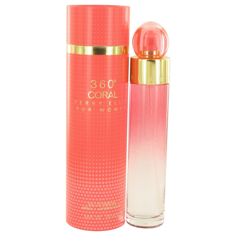Perry Ellis 360 Coral by Perry Ellis For Women Eau De Parfum Spray 3.4 oz