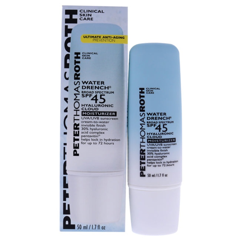 Water Drench Cloud Cream Moisturizer SPF 45 by Peter Thomas Roth for Unisex - 1.7 oz Cream 1.7 oz.