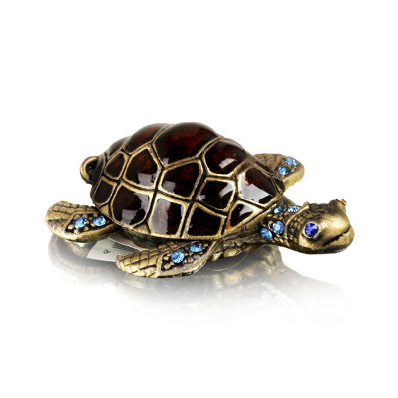 Welforth Jeweled Turle Trinket Box Model No. J-603