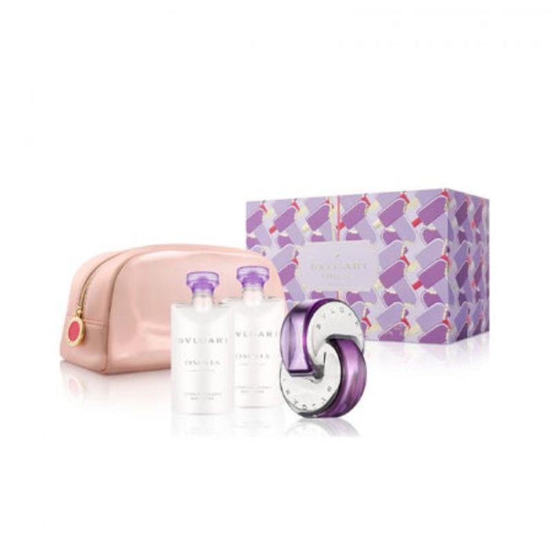 Bvlgari Omnia Amethyste 4 Piece Gift Set 4 Piece Gift Set With 2.2 Oz EDT Spray