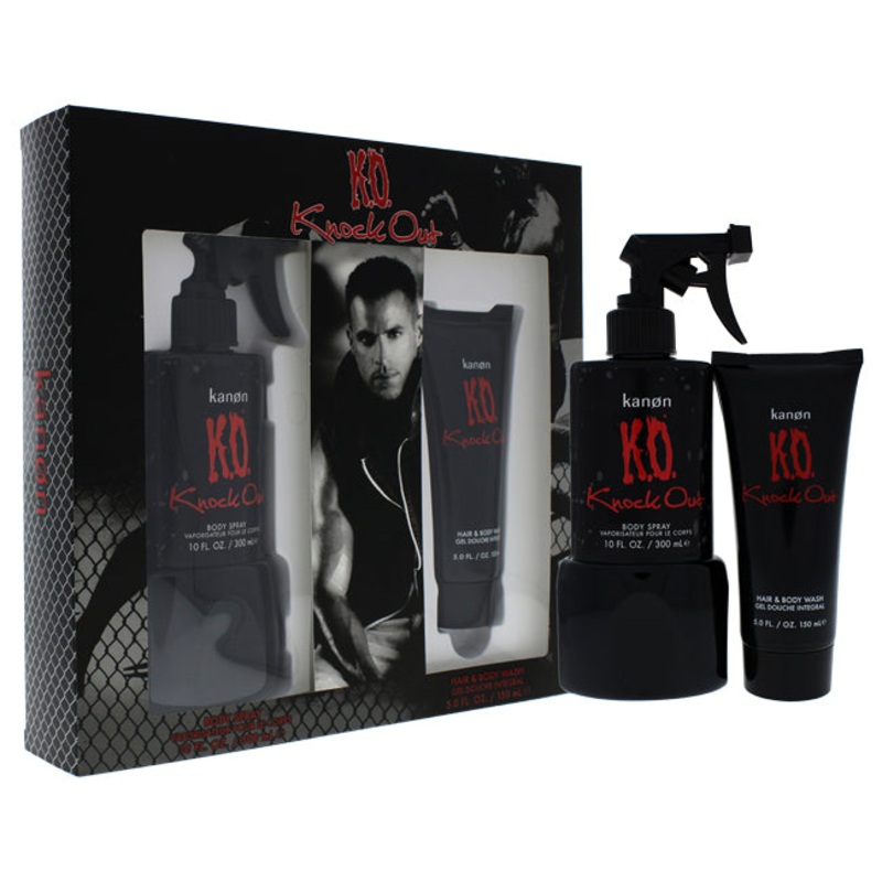 K.O. Knock Out by Kanon for Men - 2 Pc Gift Set 10 oz.