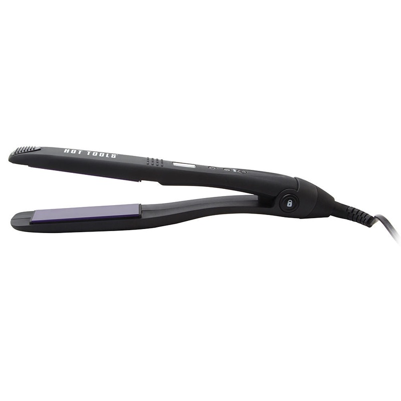 Hot Tools Professional 1 Inch Ceramic Tourmaline Digital Salon Flat Iron Model No. HT7106F