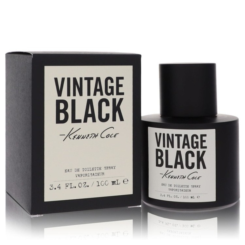 Kenneth Cole Vintage Black by Kenneth Cole Eau De Toilette Spray 3.4 oz for Men - Premium Designer Fragrance
