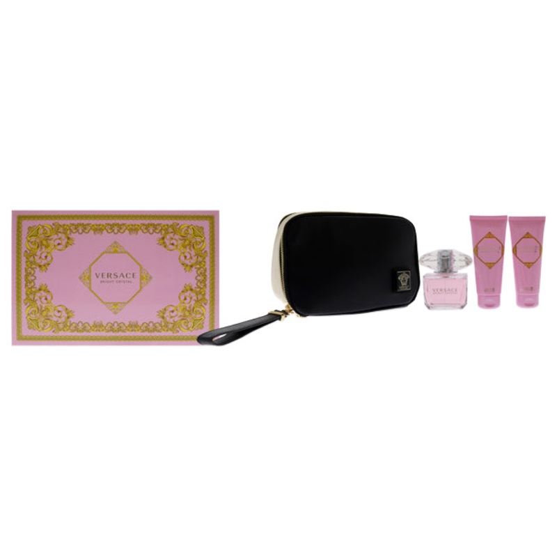 Versace Bright Crystal by Versace for Women - 4 Pc Gift Set 3.0 oz.